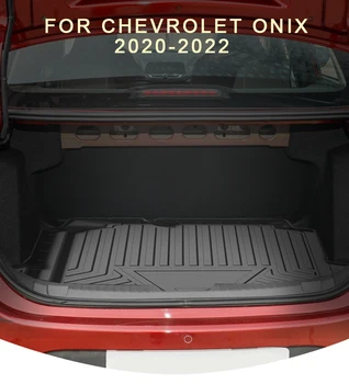 Для Chevrolet Onix 2020-2023 Автомобильный грузовой лайнер, коврик для багажника, противоскользящий Коврик для багажника, Лоток для багажника, Ковер, Аксессуары для интерьера Изображение 2