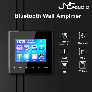 Главная Новый Мини-Bluetooth-совместимый Настенный Усилитель с Экраном 2.8 HD Музыкальный Центр Звуковая Система ТЕЛЕВИЗОР Планшет Smart Digital Stereo FM AUX