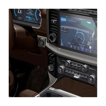Крышка Переключателя 4WD с Крышкой Переключателя Управления Прицепом для Ford F150 2021 2022 2023 Аксессуары - ABS Углеродное Волокно Изображение 2