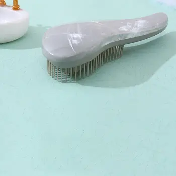 Расческа с мягкими зубьями из гладкого мрамора, Многофункциональная антистатическая щетка для распутывания волос В салоне для сухого и влажного массажа Изображение 2