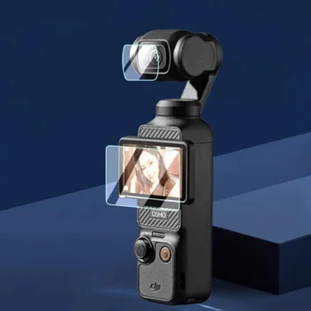 Жесткий Стеклянный Пленочный Объектив Защитная Пленка Для Экрана ЖК-Дисплея Полное Покрытие Для DJI OSMO Pocket 3/2 Handheld Gimbal Action Camera Аксессуары