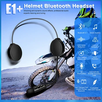 EJEAS E1 + Беспроводная Bluetooth гарнитура для мотоциклетного шлема, наушники Moto Helm, динамик для наушников