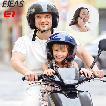 EJEAS E1 + Беспроводная Bluetooth гарнитура для мотоциклетного шлема, наушники Moto Helm, динамик для наушников Изображение 2
