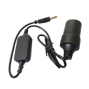5V 2A USB Штекер к 12V Автомобильный Прикуриватель Адаптер Конвертер Черный