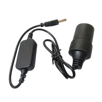 5V 2A USB Штекер к 12V Автомобильный Прикуриватель Адаптер Конвертер Черный Изображение 2