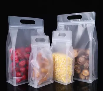 50ШТ 3D матовых пластиковых портативных сумок на молнии, повторно закрывающиеся матовые пакеты для упаковки закусок, специй, хлопьев, кофейных зерен, свадебных подарков Изображение 2