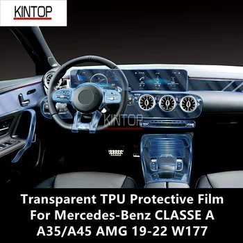 Для Mercedes-Benz CLASSE A A35/A45 AMG 19-22 W177 Центральная консоль Салона Автомобиля Прозрачная Защитная Пленка Из ТПУ Для защиты От царапин