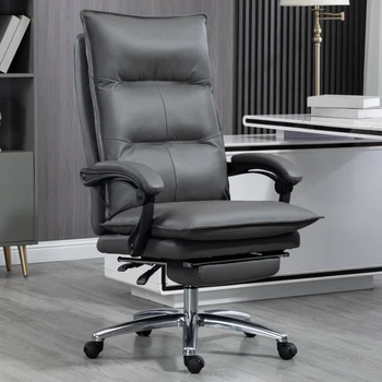 Расслабляющий Эргономичный Офисный стол, подставка для ног, Кожаное офисное кресло, удобное Индивидуальное кресло Silla Escritorio Oficina