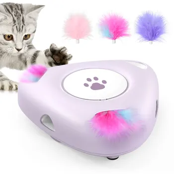 Pawaboo Smart Cat Toys Автоматические Кошачьи Упражнения-Дразнилки, Обучающие Самодвижущиеся Игрушки для Котенка для Игр в помещении, Аксессуары Для Домашних Животных