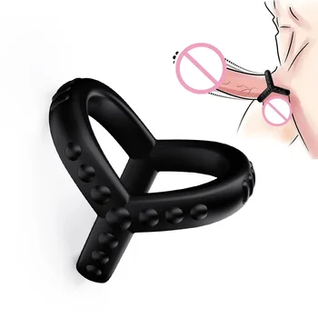 Кольцо для члена многоразовое силиконовое кольцо для спермы, увеличивающее пенис, связывающее мошонку с задержкой эякуляции, секс-игрушки для мужчин, кольца для пар