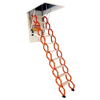 Алюминиевая выдвижная складная лестница для чердака