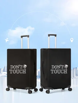 эластичный защитный чехол для чемодана из полиэстера и спандекса для дорожного багажа Изображение 2