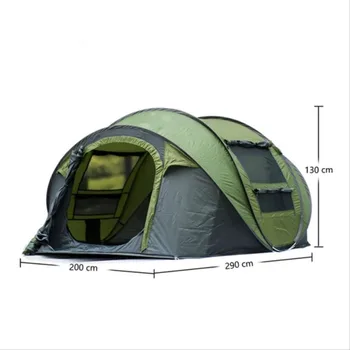 2022 Горячая Распродажа Всплывающая Палатка На 8 Человек, Большие Водонепроницаемые Кемпинговые Палатки, Семейная Палатка Для Кемпинга на Открытом воздухе Изображение 2