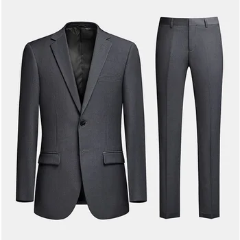Lin1090-Мужские деловые костюмы серого цвета.